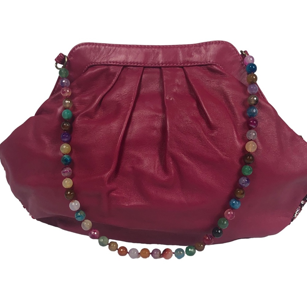 Rare Blumera Fire Agate Sequin Small Purse - Picture 10 of 12